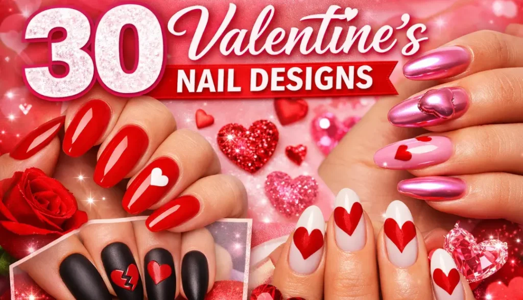30 Valentine’s nail designs