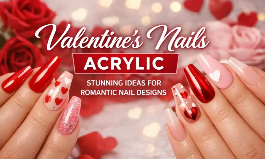 Valentines Nails Acrylic