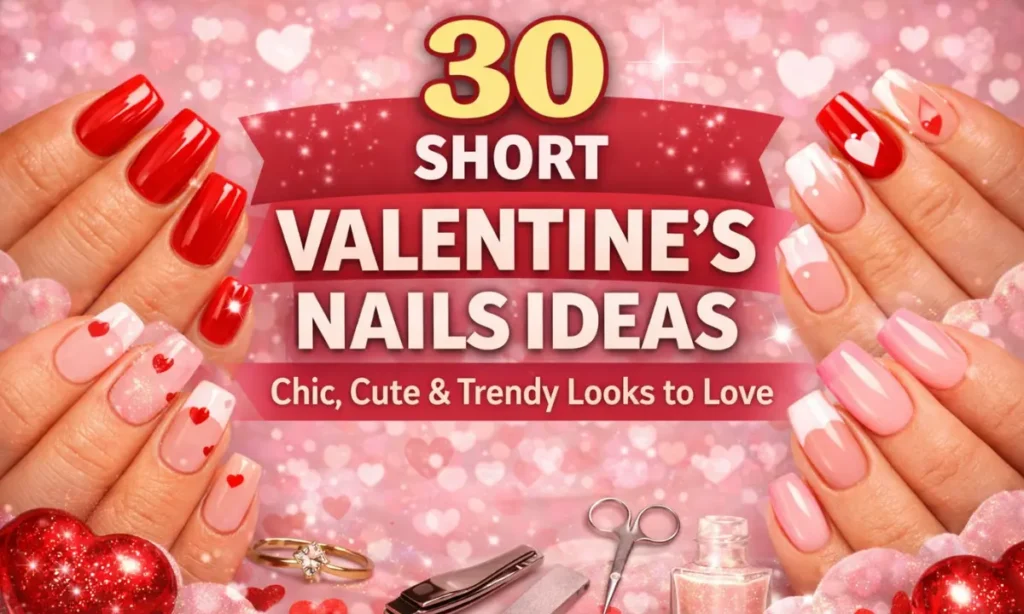30 Short Valentine’s Nails Ideas